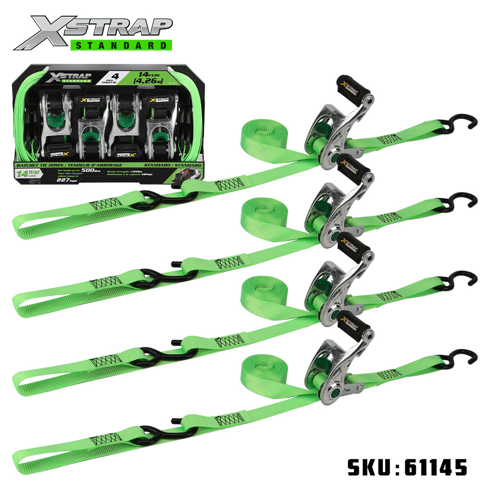 Xstrap 61145 1” x 14” 4PK hliníková račňa s mäkkou slučkou 500 lb SWL