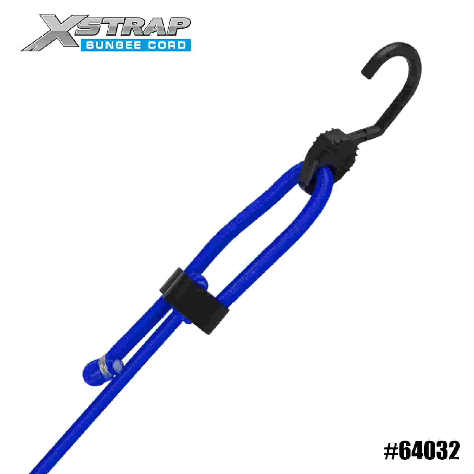 Xstrap 64032 3X nastaviteľné bungee šnúry 8 mm x 14”-20” 132-165 libier SWL